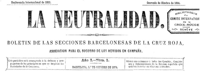 La Neutralidad - Spannish Red Cross - Header