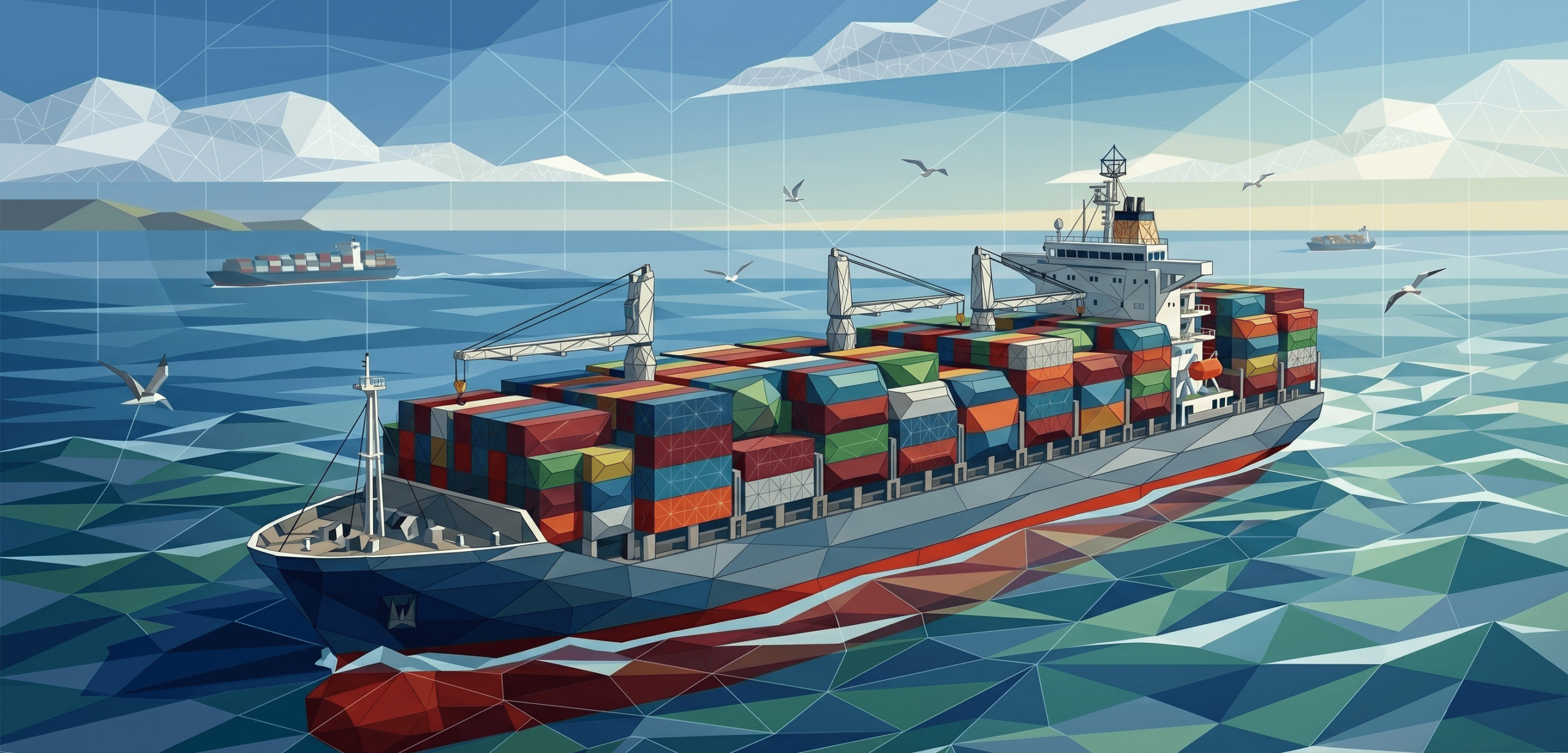 A merchant ship navigating the global trade route to deliver imported frozen luxury from Massachusetts to the tropical heat of Manila.A merchant ship navigating the global trade route to deliver imported frozen luxury from Massachusetts to the tropical heat of Manila.